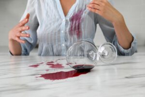 Wijnvlekken: dit product is het meest effectief en het is geen zout